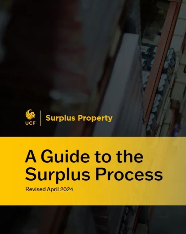 Black box with a gold banner with the words A Guide to the Surplus Process